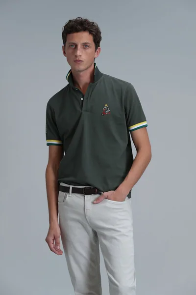 Match Smart Erkek Polo Tişört Zeytin Yeşili
