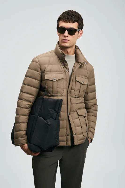 Goose Feather Male Coat Soıl