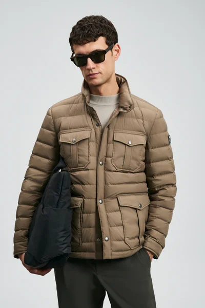 Goose Feather Male Coat Soıl