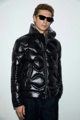 Goose Feather Male Coat Black