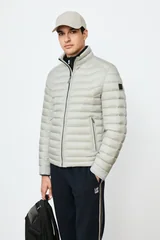 Andy Men's Goose Down Puffer Jacket Light Grey