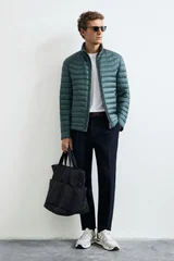 Andy Men's Goose Down Puffer Jacket Green