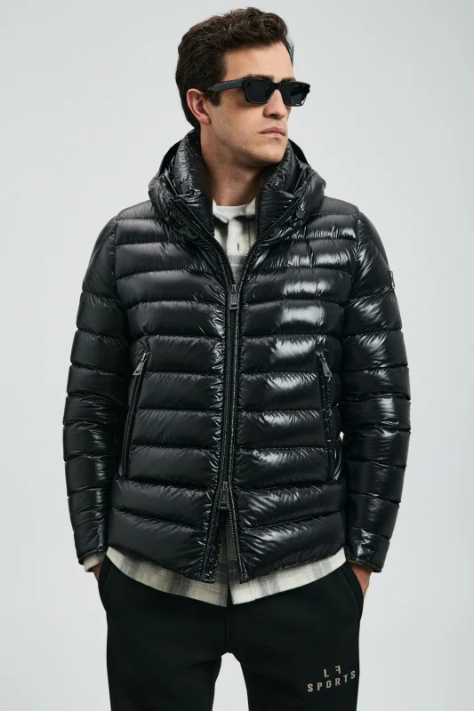 Goose Feather Male Coat Black