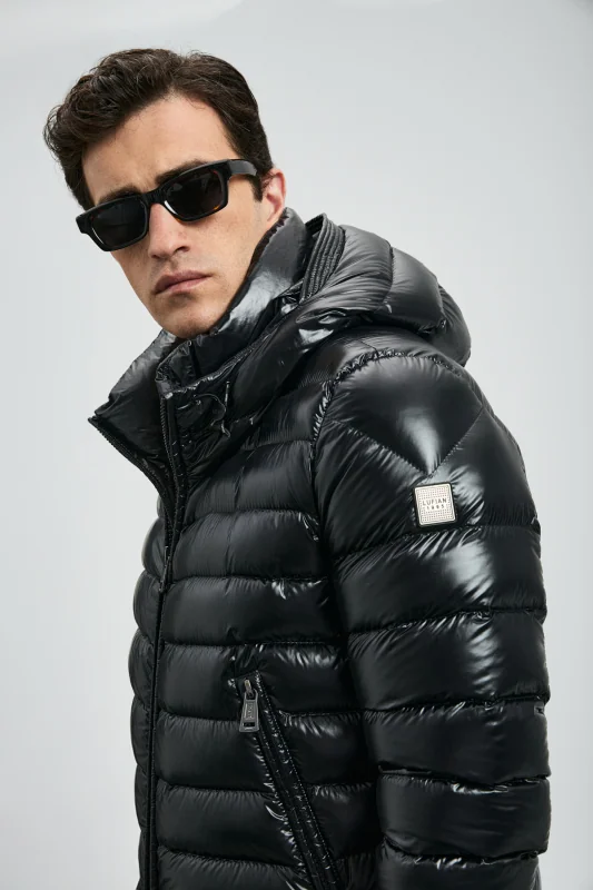 Goose Feather Male Coat Black