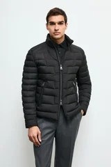 Lukas Men's Goose Down Puffer Jacket Black