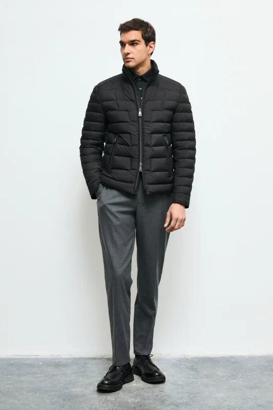 Lukas Men's Goose Down Puffer Jacket Black
