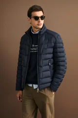Lukas Men's Goose Down Puffer Jacket Navy Blue