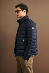 Lukas Men's Goose Down Puffer Jacket Navy Blue