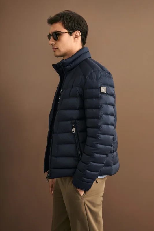 Lukas Men's Goose Down Puffer Jacket Navy Blue
