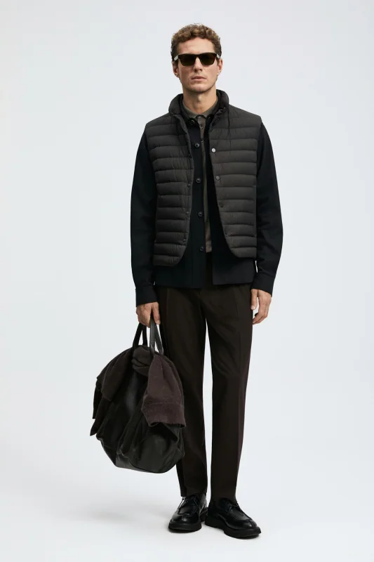 Soon Men's Down Puffer Tech Vest Black