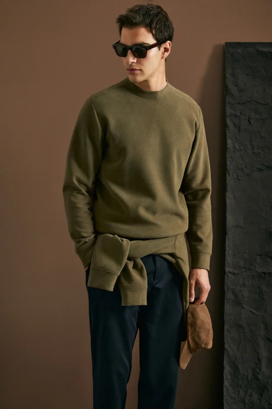 Logan Erkek Sweatshirt Kahverengi