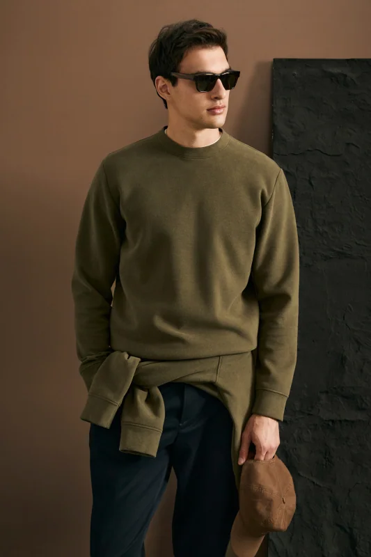 Logan Erkek Sweatshirt Kahverengi