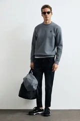 Grand Erkek Sweatshirt Gri