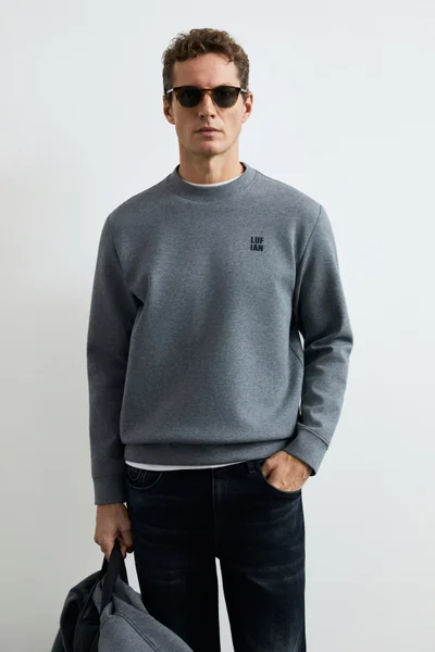 Grand Erkek Sweatshirt Gri