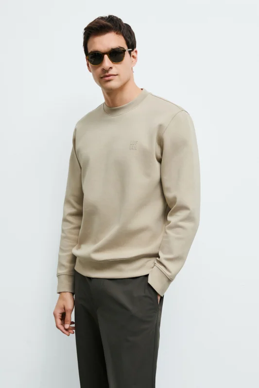 Grand Erkek Sweatshirt Bej