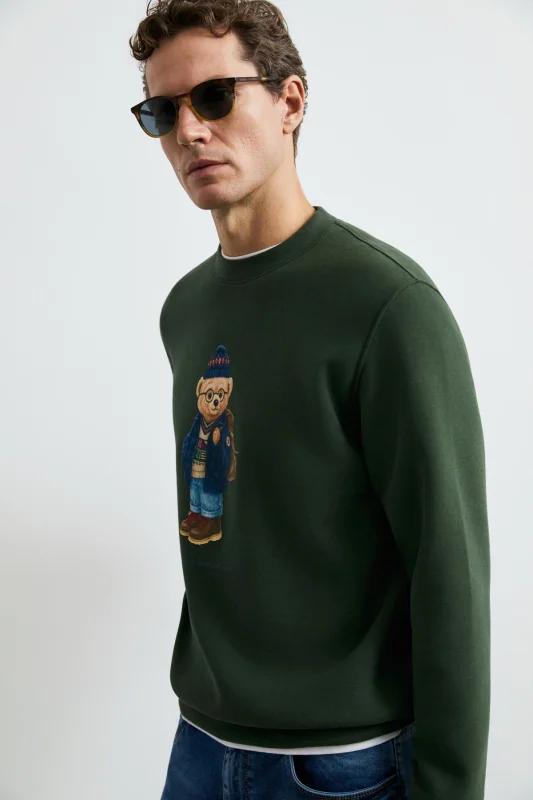 Mıles Erkek Sweatshirt Yeşil