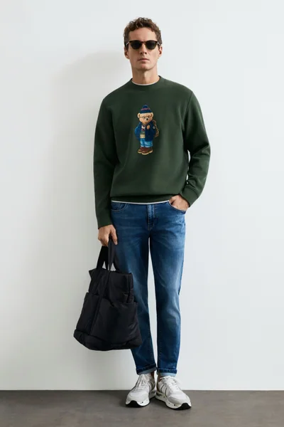 Mıles Erkek Sweatshirt Yeşil