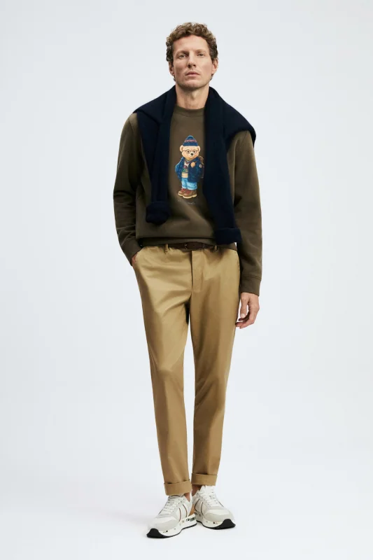 Mıles Erkek Sweatshirt Kahverengi