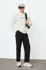 Rowan Erkek Sweatshirt Kırık Beyaz