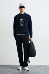 Mıles Erkek Sweatshirt Lacivert