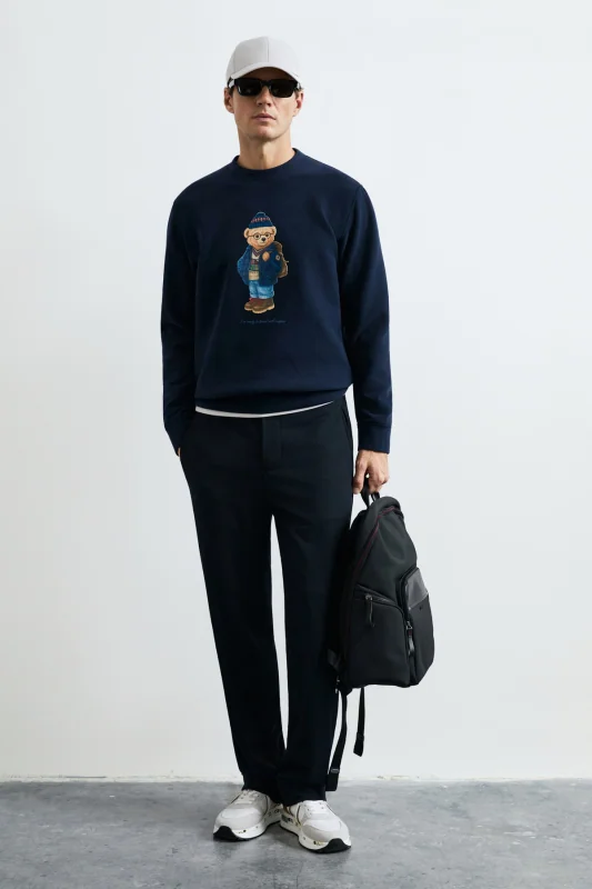 Mıles Erkek Sweatshirt Lacivert
