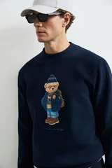 Mıles Erkek Sweatshirt Lacivert