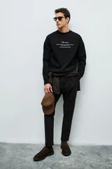Cole Erkek Sweatshirt Siyah
