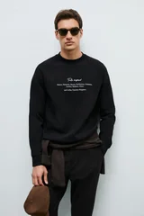Cole Erkek Sweatshirt Siyah