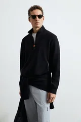 Wyatt Erkek Sweatshirt Siyah