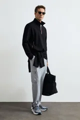 Wyatt Erkek Sweatshirt Siyah