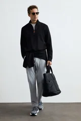 Wyatt Erkek Sweatshirt Siyah