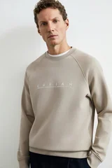 Cooper Erkek Sweatshirt Bej