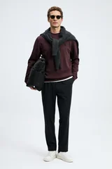 Grand Erkek Sweatshirt Mor