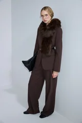 Katrın Kadın Ceket Regular Fit Koyu Kahve