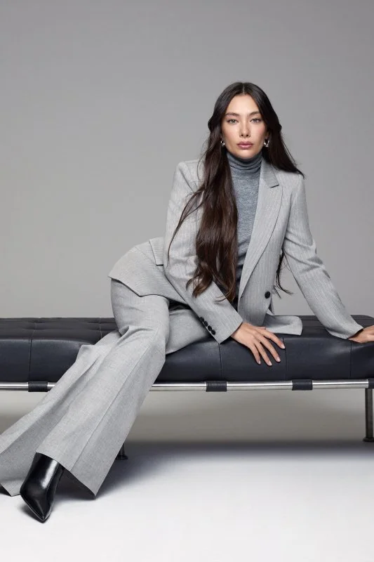 Lına Women's Jacket Regular Fit Gray