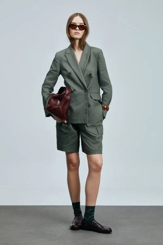 Mıreler Women's Linen Jacket Khaki