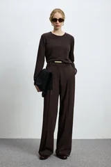 Lıa Women's Sweater Dark Brown