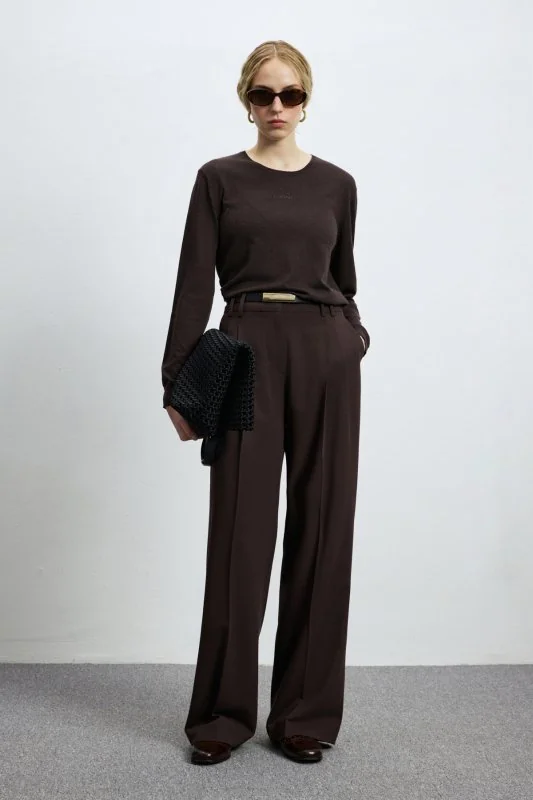 Lıa Women's Sweater Dark Brown