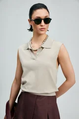 Perl Women's Sweater Beige