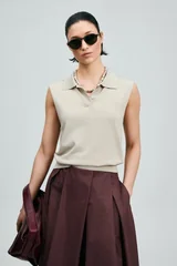 Perl Women's Sweater Beige