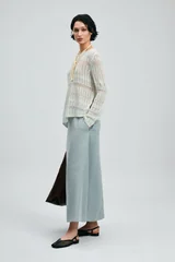 Lace Women's Sweater Cream