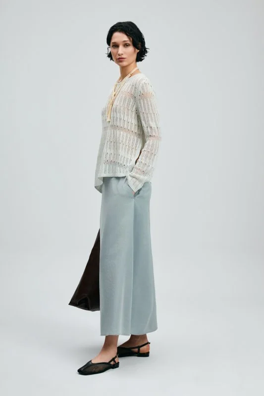 Lace Women's Sweater Cream