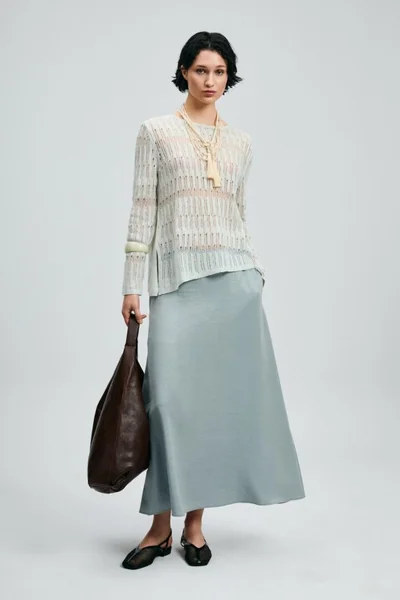 Lace Women's Sweater Cream