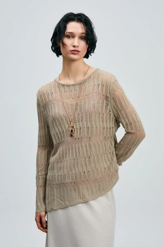 Lace Women's Sweater Mink