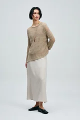 Lace Women's Sweater Mink