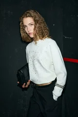 Star Women's Knitted Sweatshirt Off White