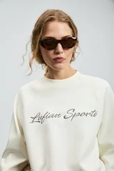 Ander Women's Knitted Sweatshirt Off White