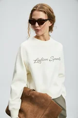 Ander Women's Knitted Sweatshirt Off White