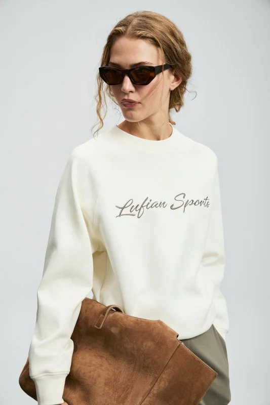Ander Women's Knitted Sweatshirt Off White