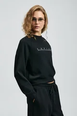 Adrıana Women's Knitted Sweatshirt Black